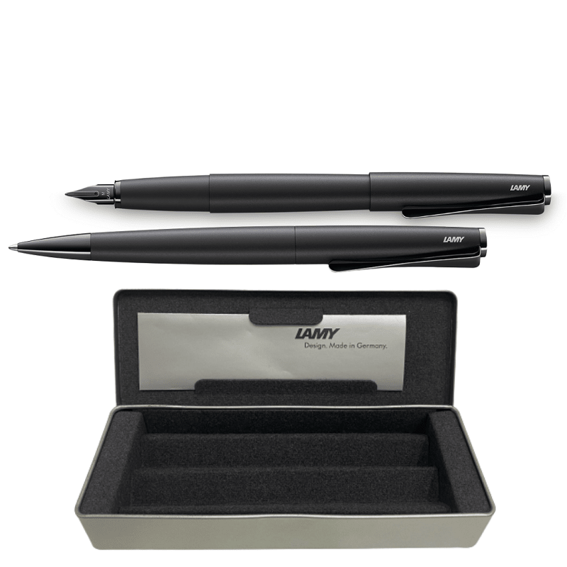 Set Lamy Studio All-Black Pluma + Boligrafo1