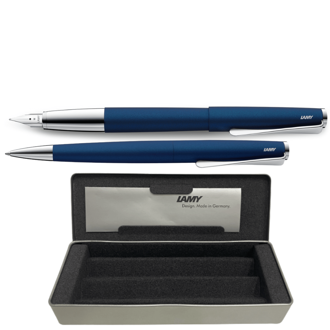 Set Lamy Studio Pluma + Boligrafo Imperialblue1