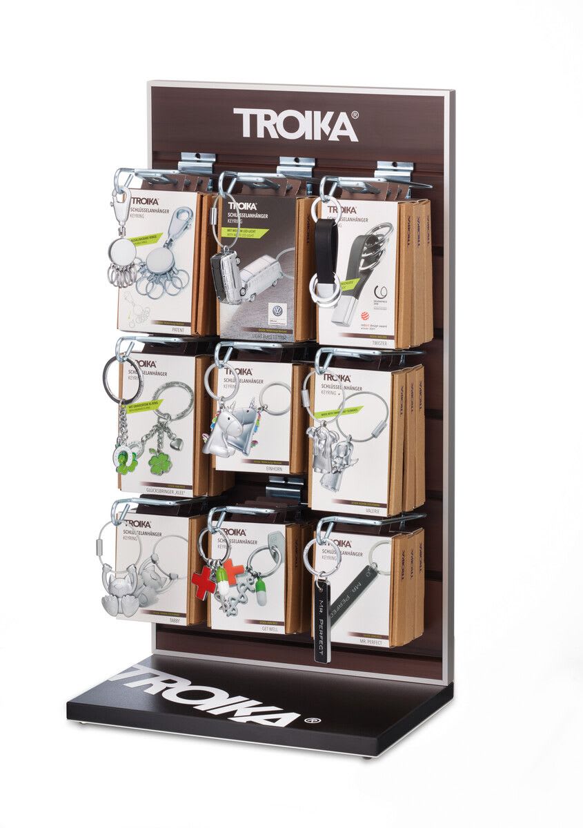 Display De Pared Para Autoservicio Con Ganchos Color Café (TRK)2