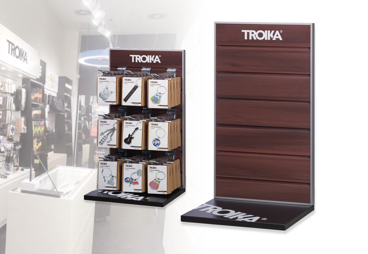 Display De Pared Para Autoservicio Con Ganchos Color Café (TRK)3