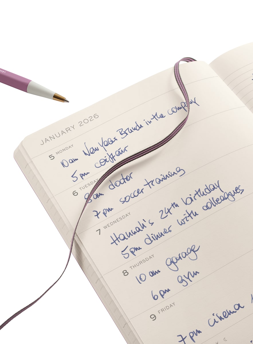 Agenda 2026 leuchtturm1917 Semanal &Libreta Mediana A5 Lilac3