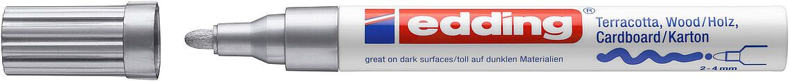 Marcador Decorativo Edding E-4000 Plata1