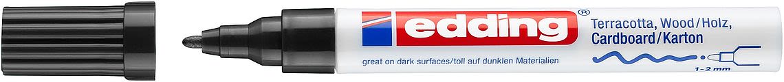 Marcador Decorativo Edding E-4040 Negro Mate1