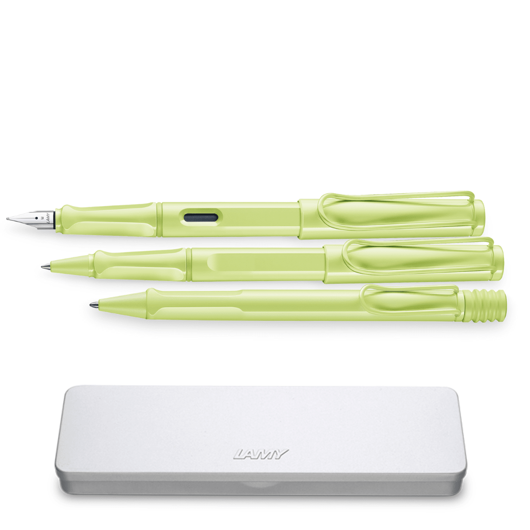 Set Lamy Safari Pluma + Roller + Boligrafo Springgreen1