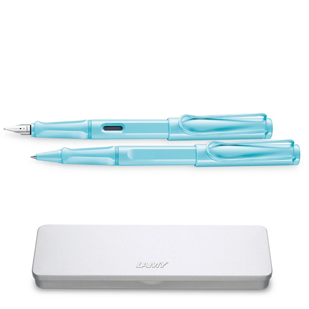 Set Lamy Safari Pluma + Roller Color Aquasky 1