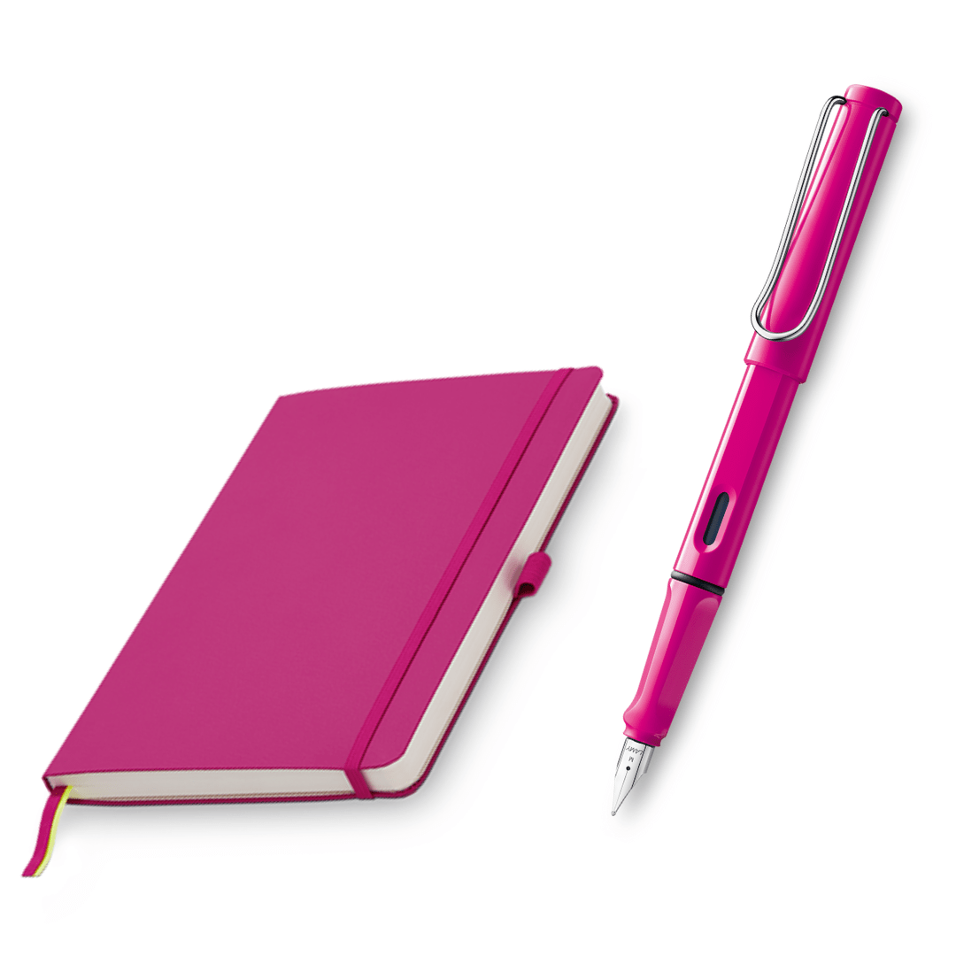 Set Lamy Safari Pluma + Cuaderno Color Pink1