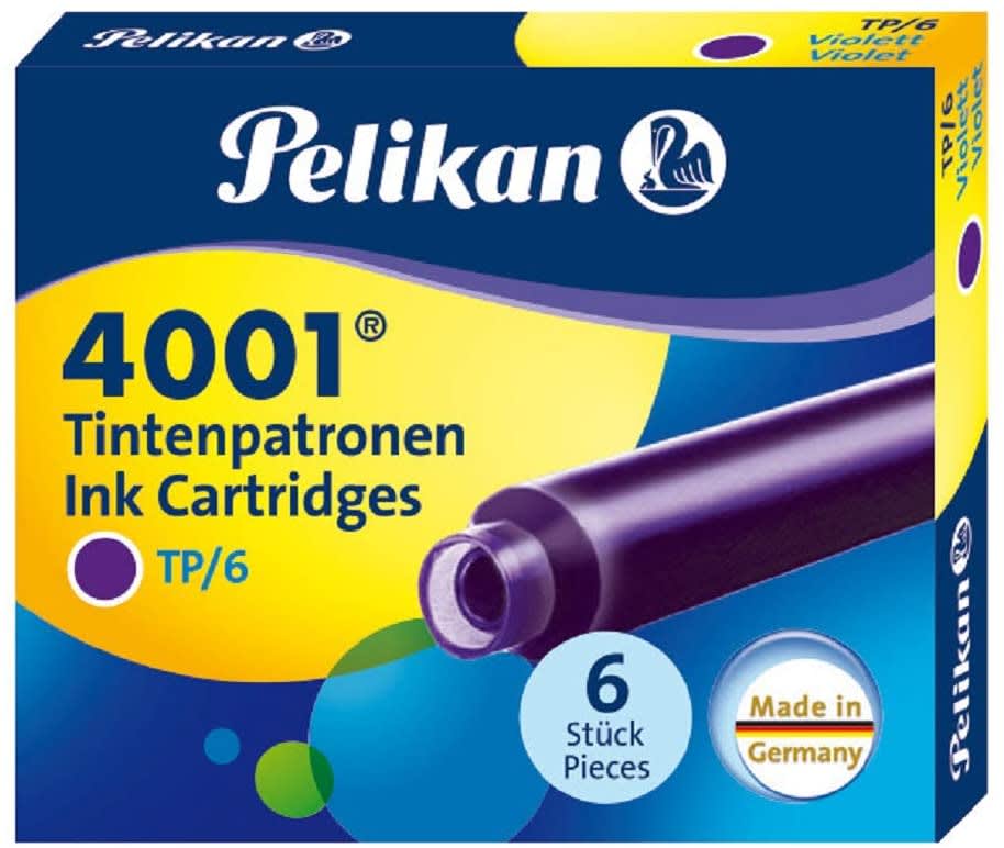 Repuesto para Pluma Pelikan 4001 6Und Violeta1