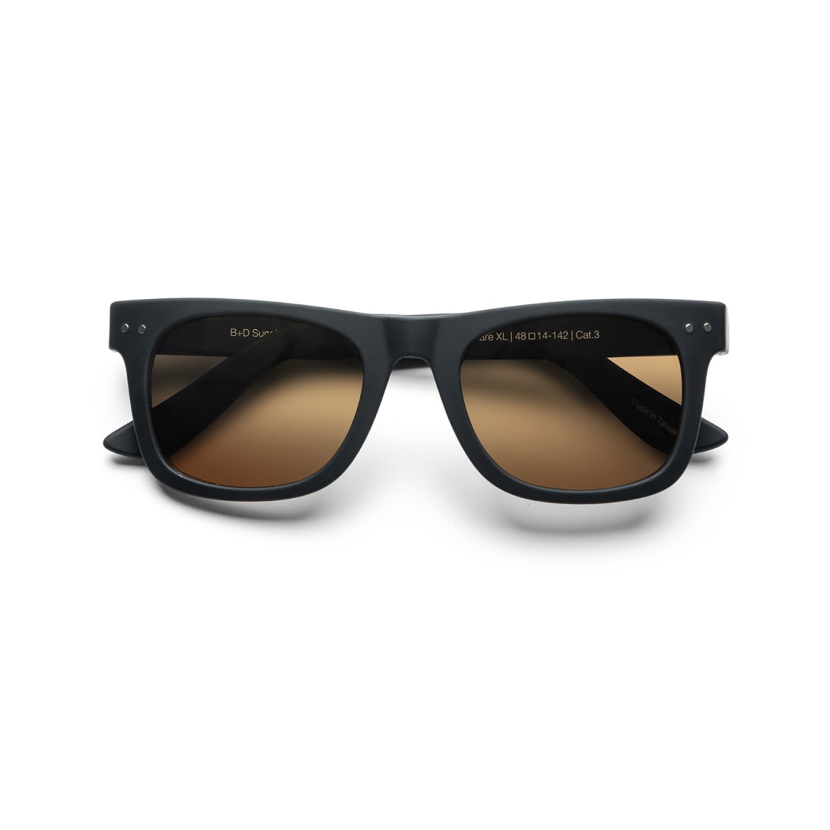 B+D Square SUN XL - MATT BLACK POLARIZED