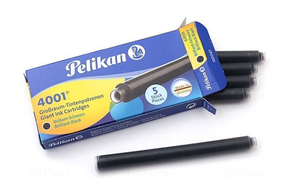 Repuesto Pelikan 4001 para Pluma 5 Und. Negro brillante2