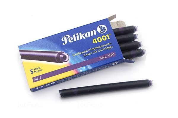 Repuesto para Pluma Pelikan 4001 5Und. Violeta2