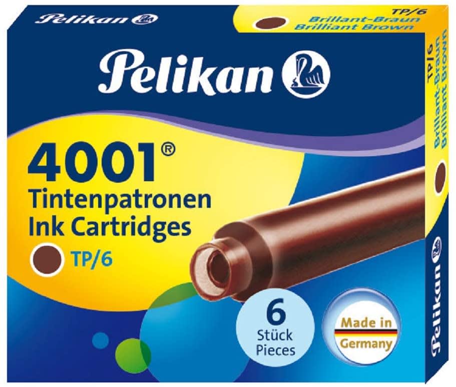 Repuesto para Pluma Pelikan 4001 6Und Café