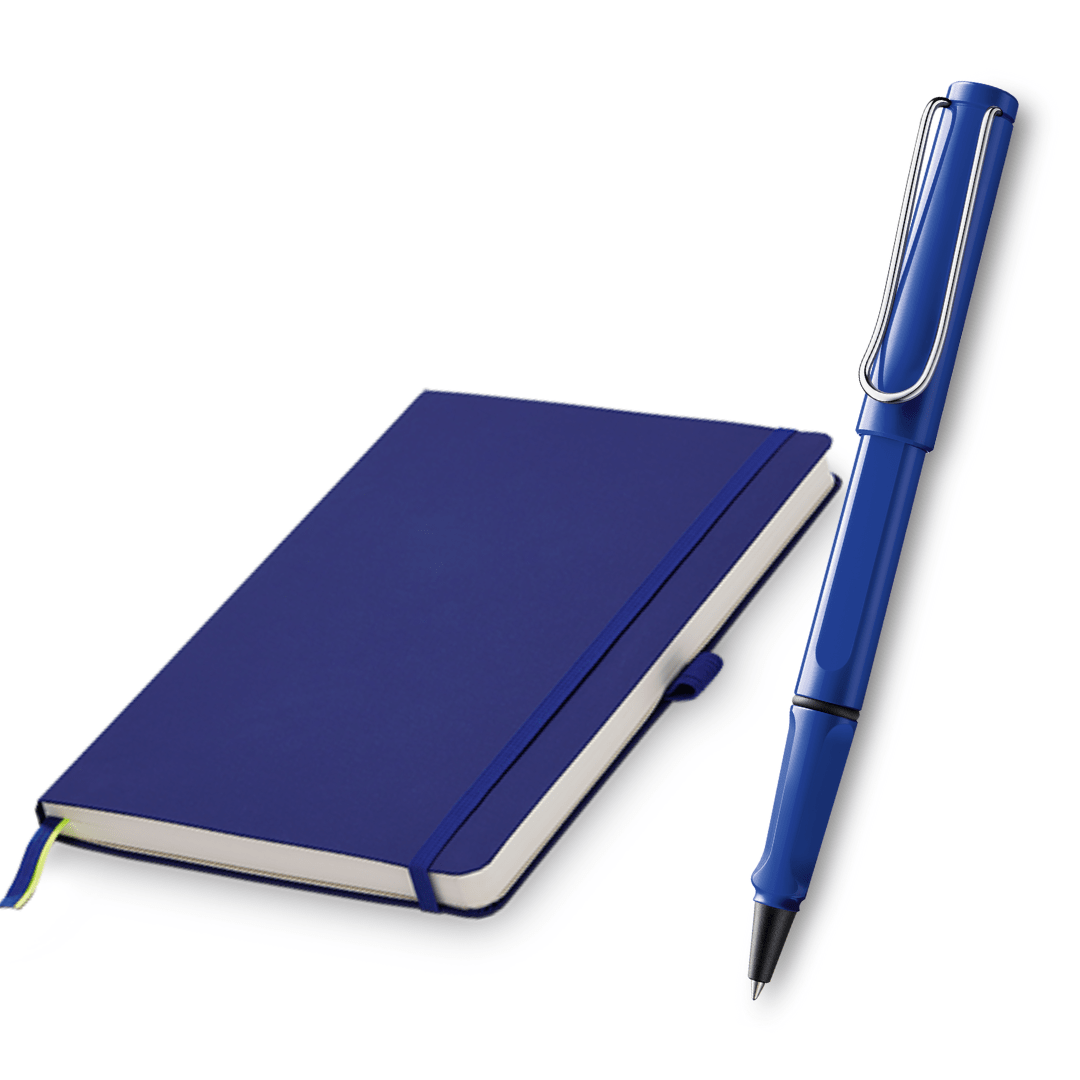 Set Lamy Rollerball + Cuaderno A5 Azul1