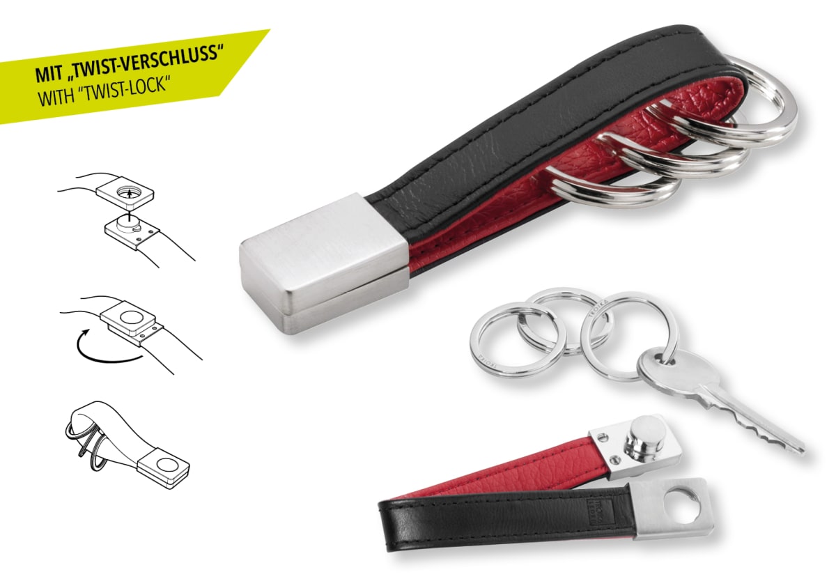 Llavero Troika diseño tres anillos1