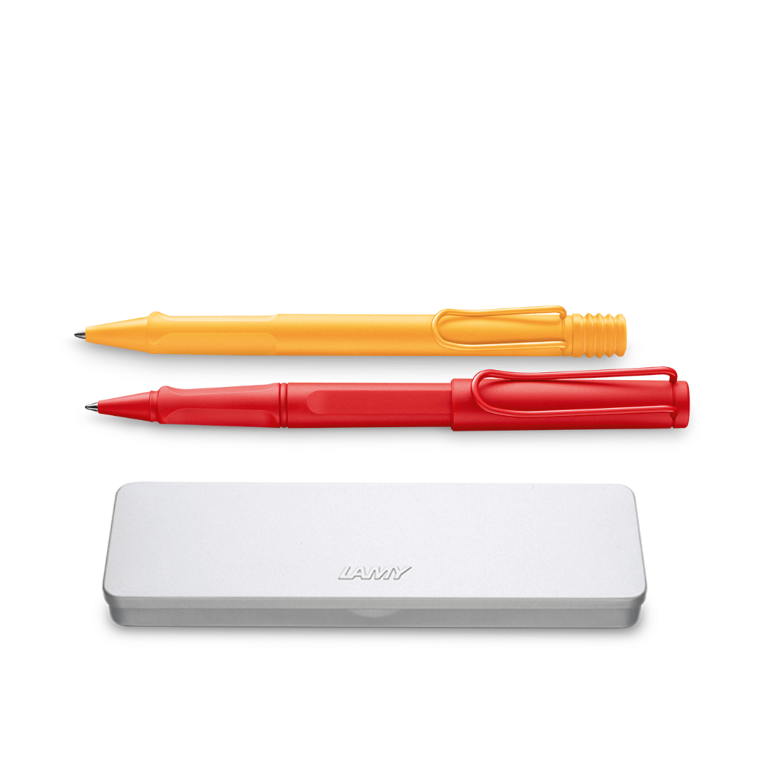 Roller Lamy Safari Strawberry + Boligrafo Safari Mango1