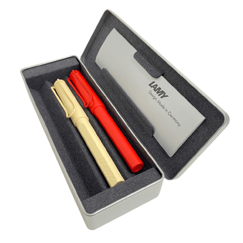 Set Lamy Roller Cream + Roller Strawberry2