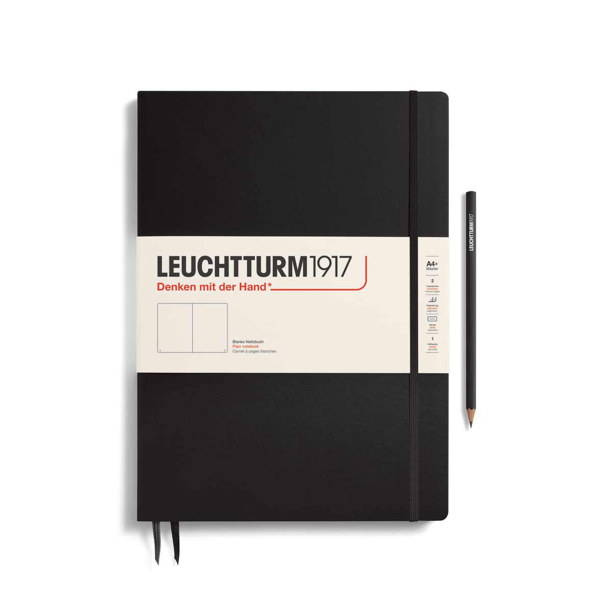 Cuaderno Leuchtturm1917 Master Slim A4+ 123P Croquis, Black1