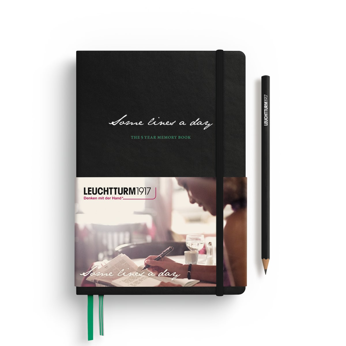 Libreta Med Leuchtturm1917 A5 Papel Some Lineas A Day, Black1