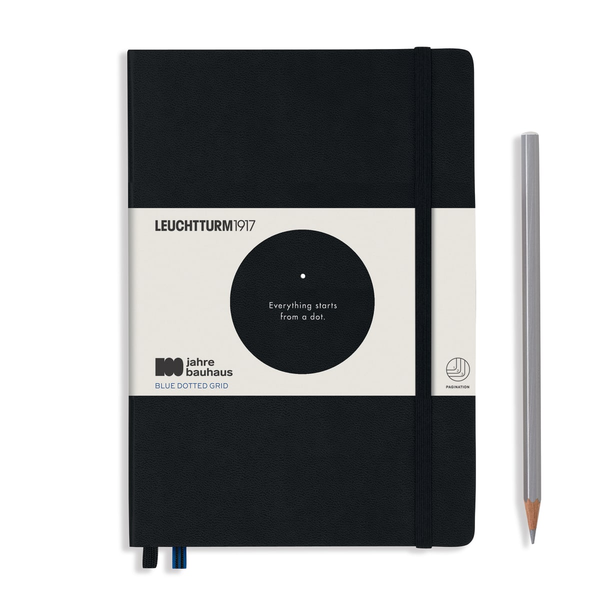 Libreta leuchtturm1917 Bauhaus Mediana A5 Puntos, Black1