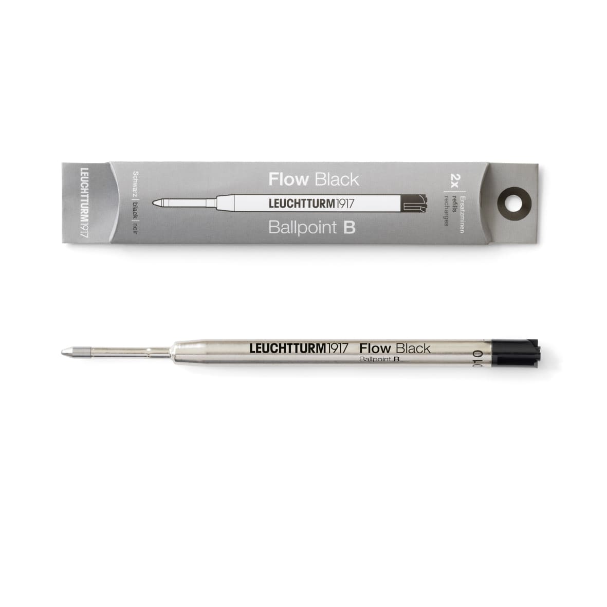 Pack leuchtturm1917 Doble Repuesto Drehgriffel Nr. 1 Bolígrafo B Black2