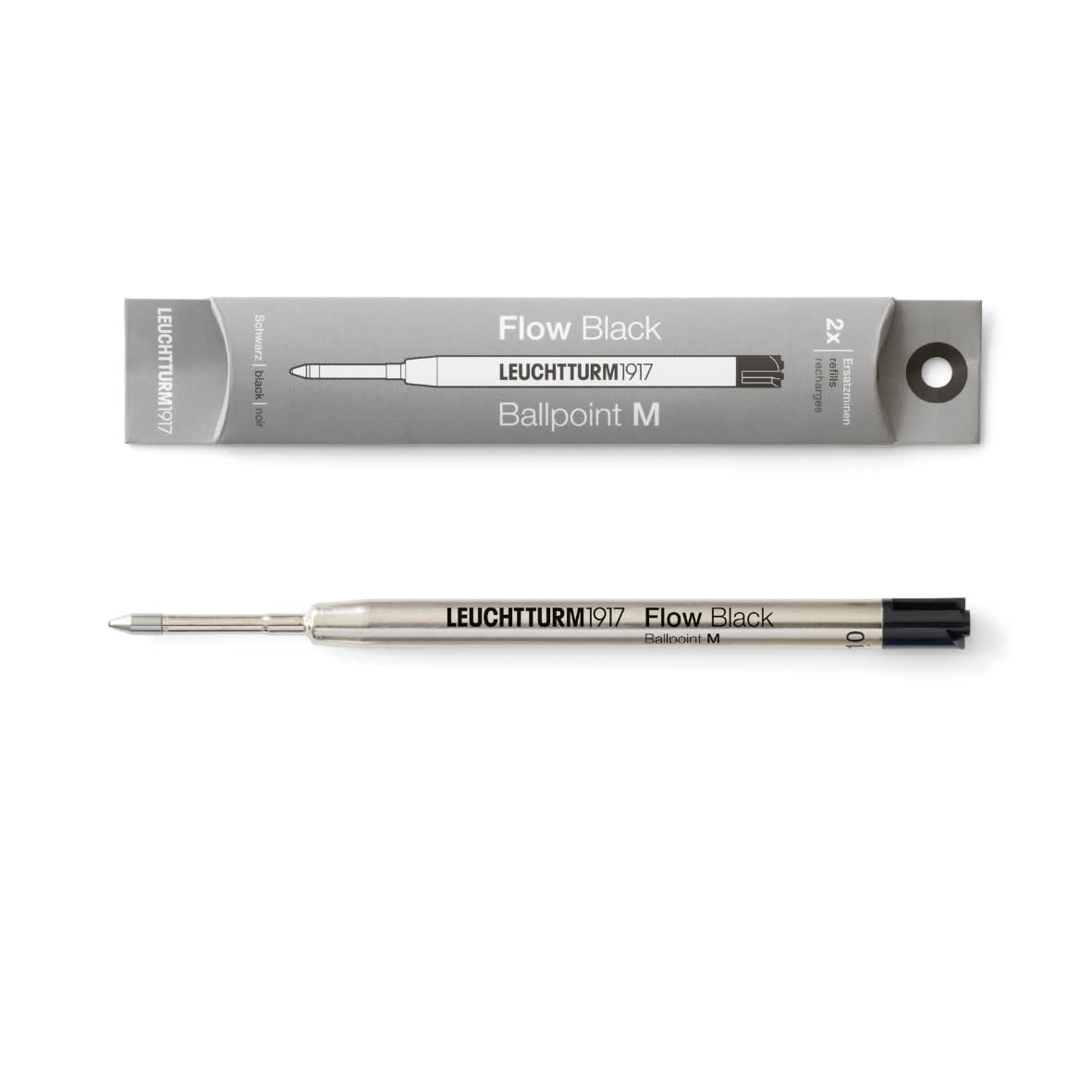 Pack leuchtturm1917 Doble Repuesto Drehgriffel Nr. 1 Bolígrafo M Black2