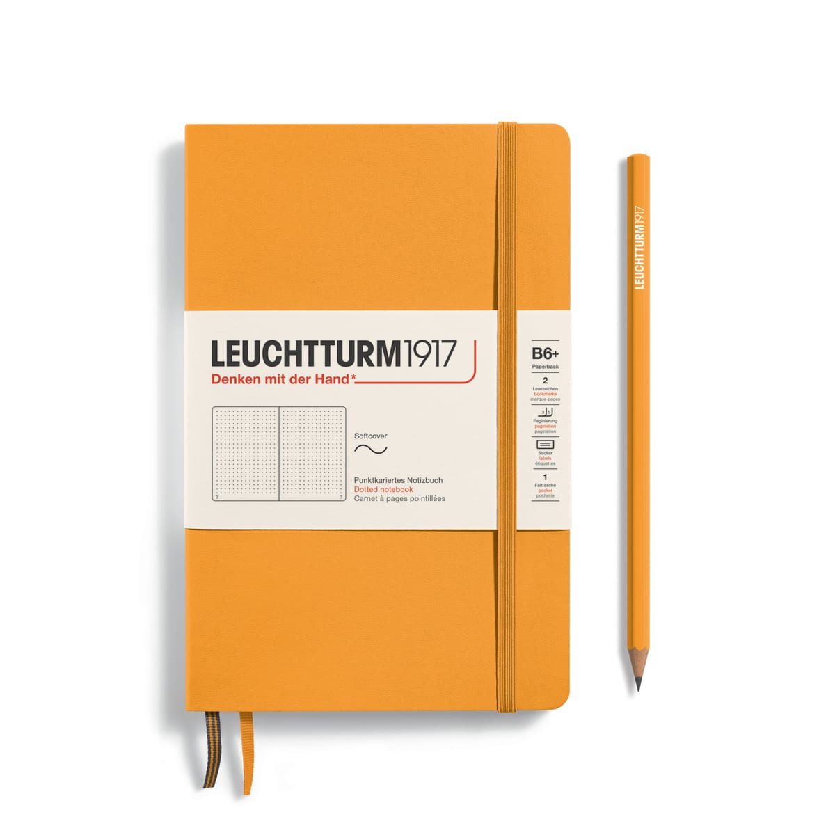 Libreta Leuchtturm1917 Tapa Blanda B6 Puntos, Rising Sun1