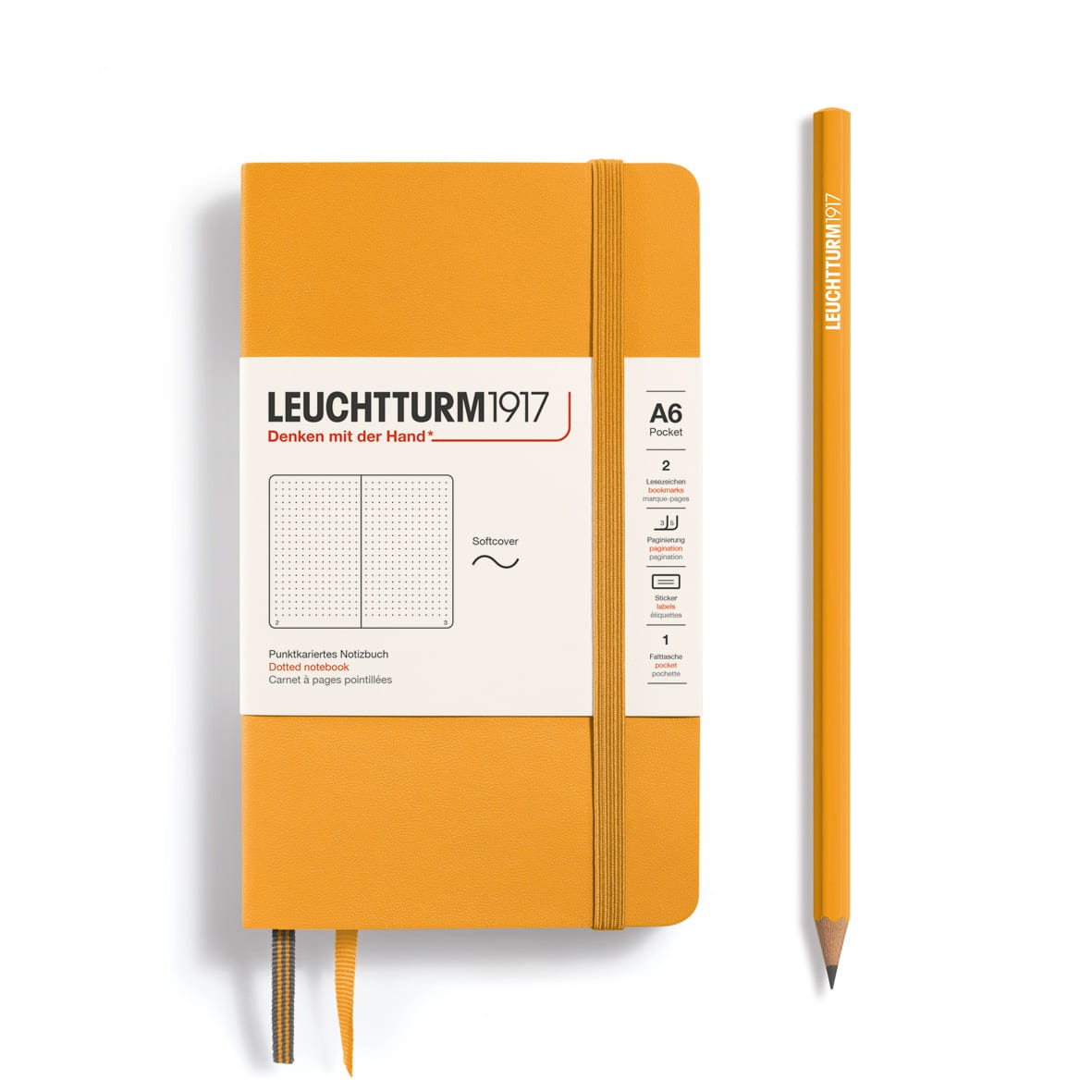 Libreta Pocket Leuchtturm1917 T.Blanda A6 Puntos Rising Sun1