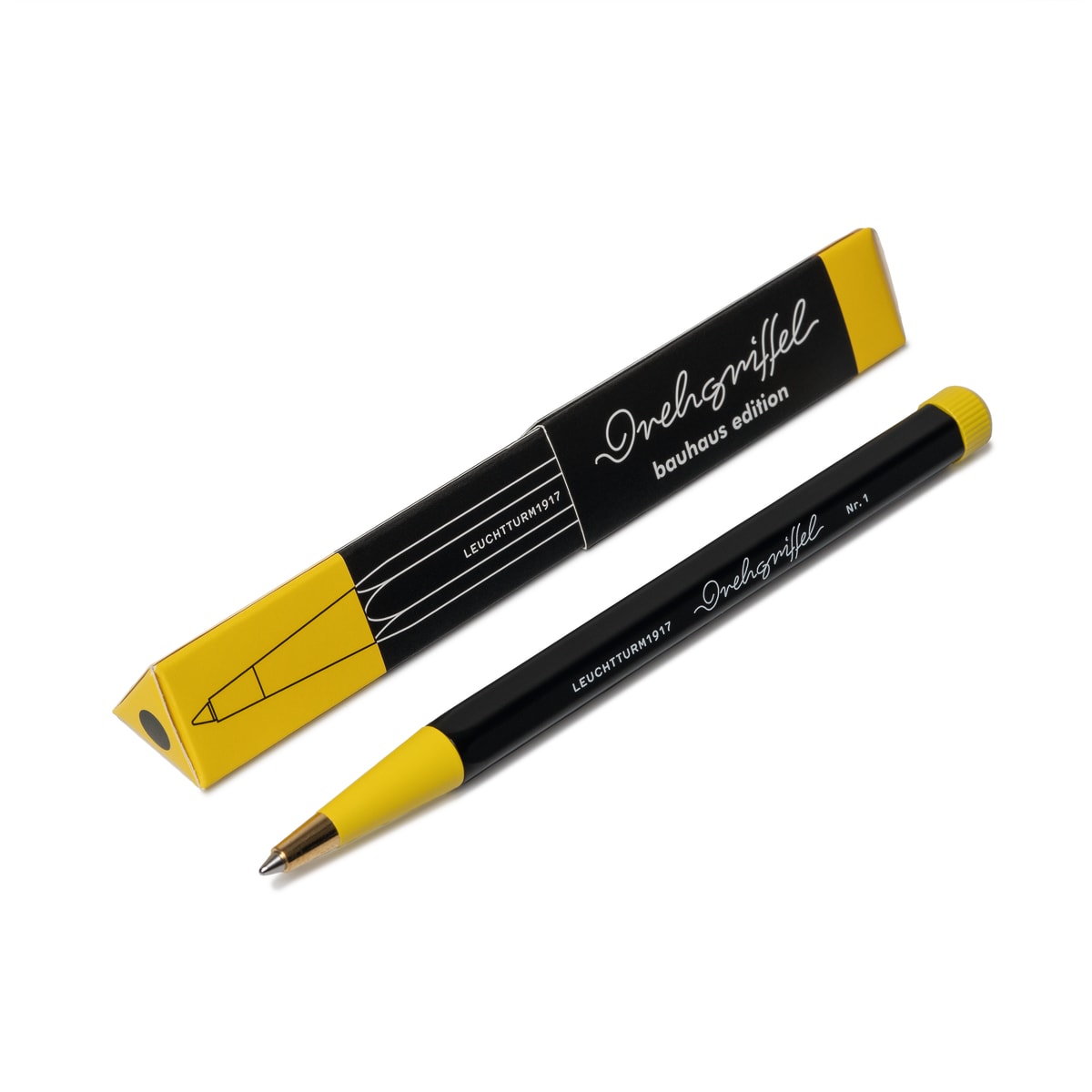 Bolígrafo leuchtturm1917 Drehgriffel Nr.1 Bauhaus Black6