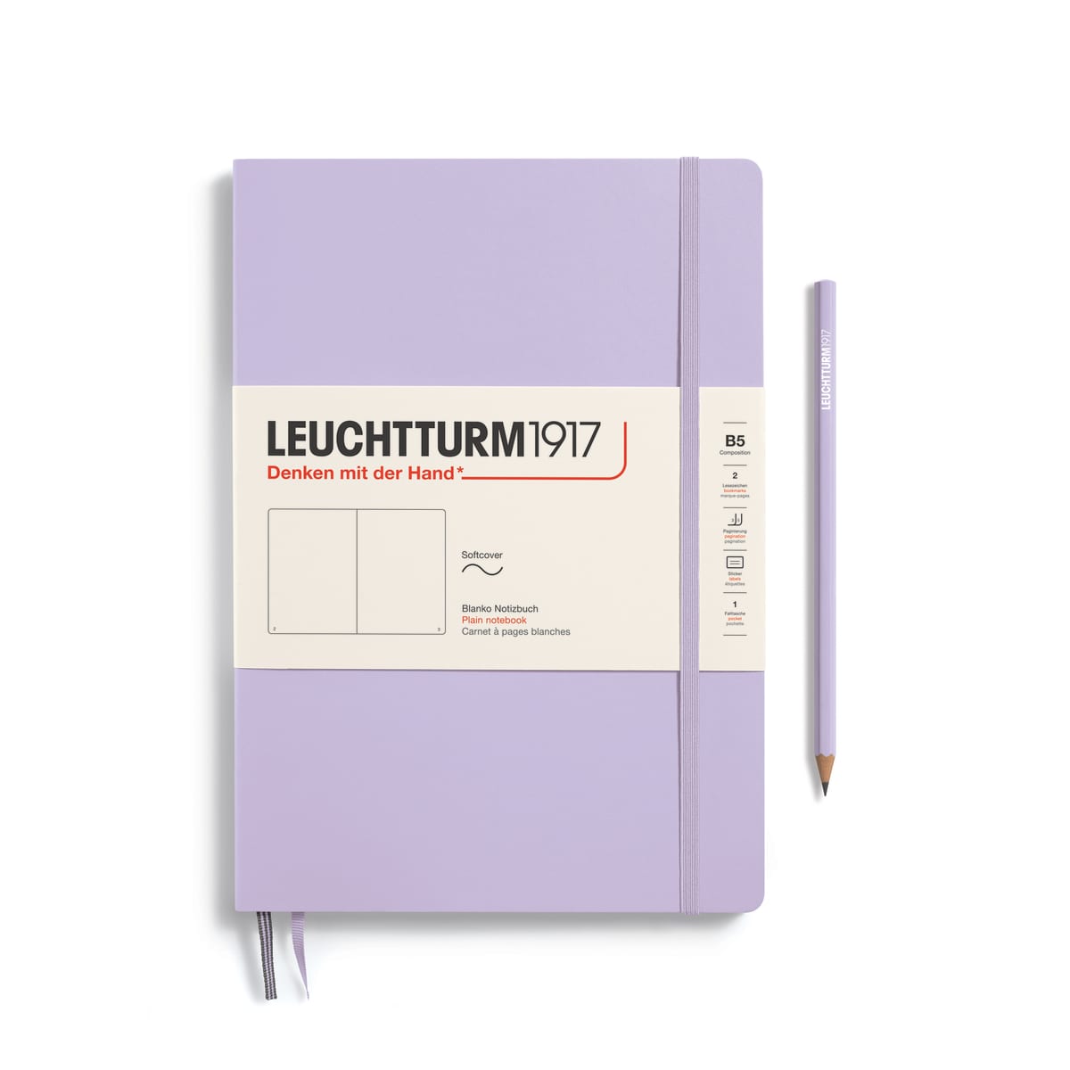 Libreta Composición Leuchtturm1917 T.Blanda B5 Croquis,Lilac1