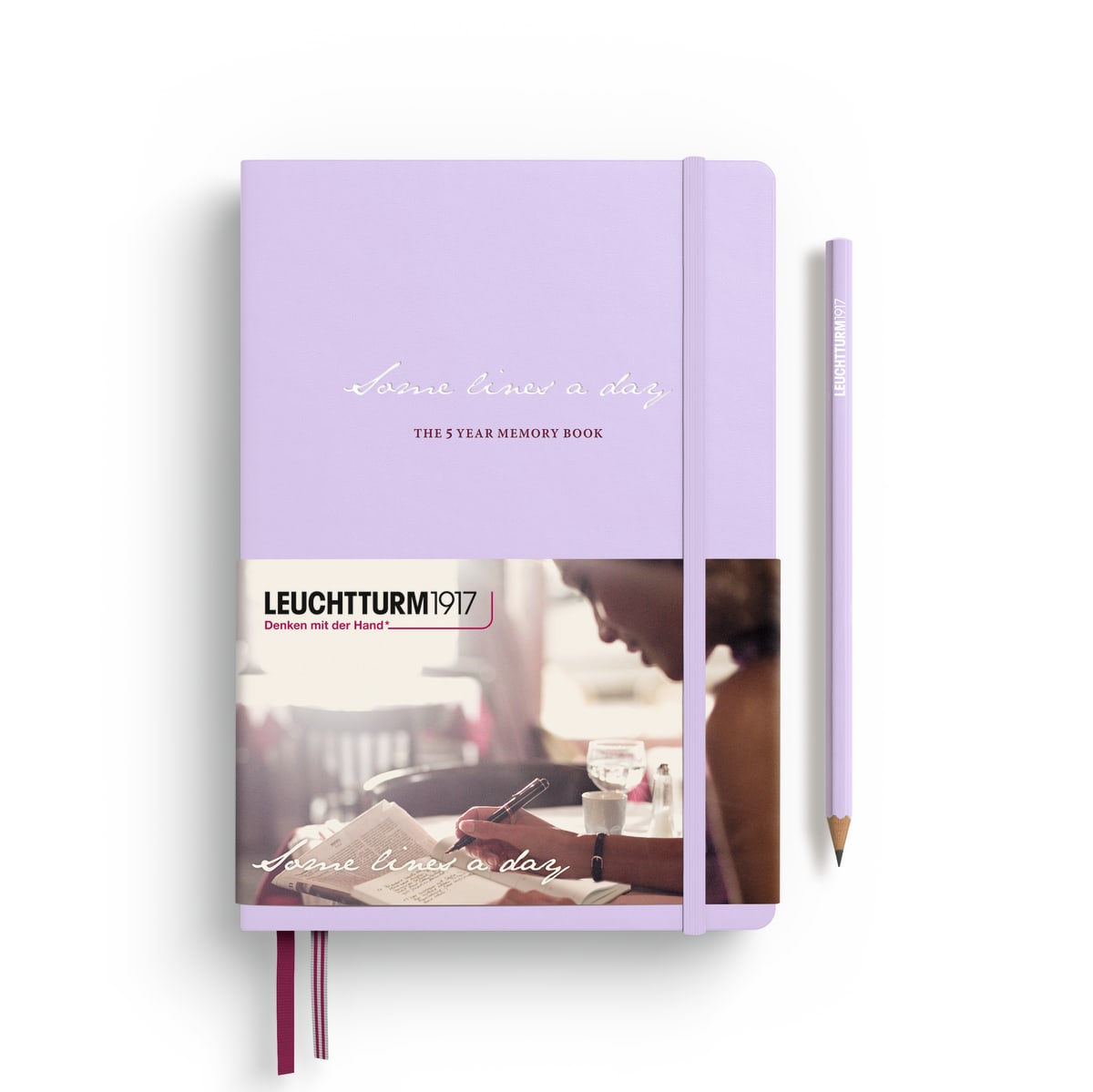 Libreta Leuchtturm1917 Med A5 Papel Some Lineas A Day Lilac