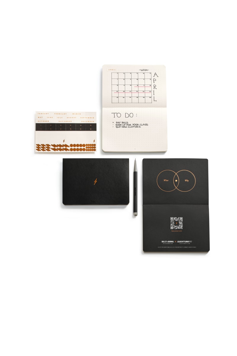 Pack leuchtturm1917 3 Pocket Bullet Journal 14,3X10,3 Cm, 46 Hojas Numeradas Con Puntos, Black2