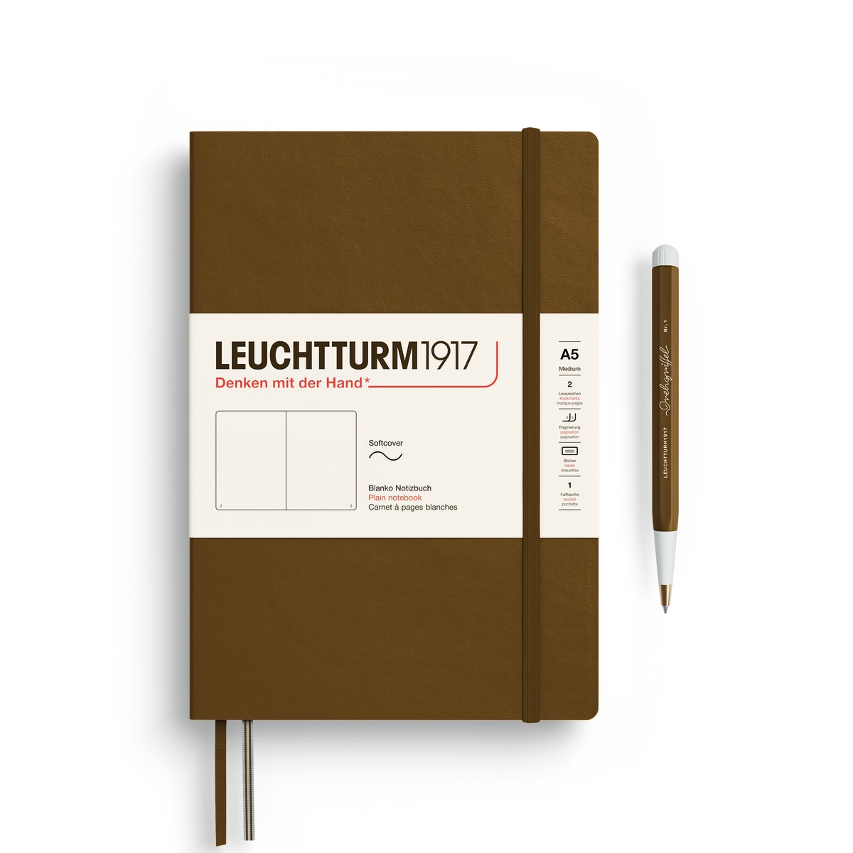 Libreta leuchtturm1917 T.Blanda Med A5 Croquis Spice Brown1