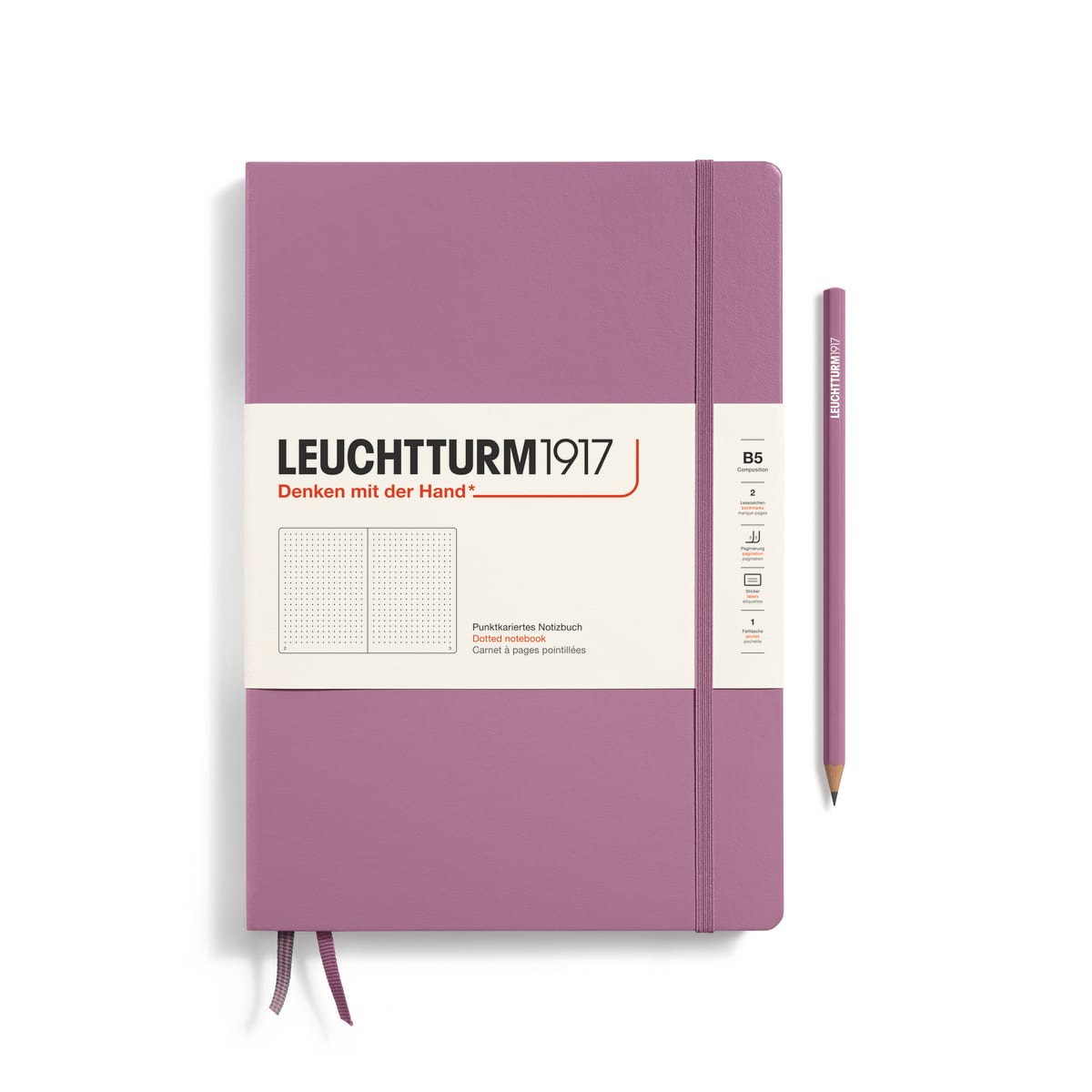 Libreta Composición leuchtturm1917 B5 Puntos, Dusty Rose1
