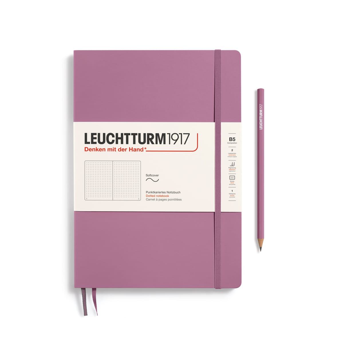 Libreta Composición leuchtturm1917 T.Blanda B5 P Dusty Rose1
