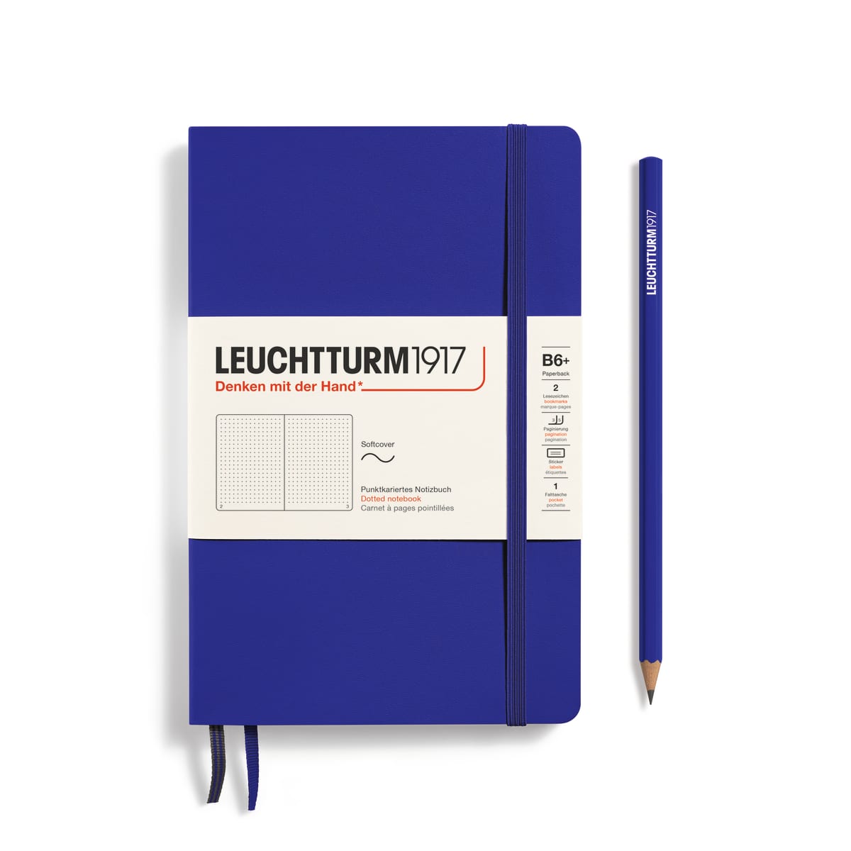 Libreta leuchtturm1917 Tapa Blanda B6 Puntos, Ink