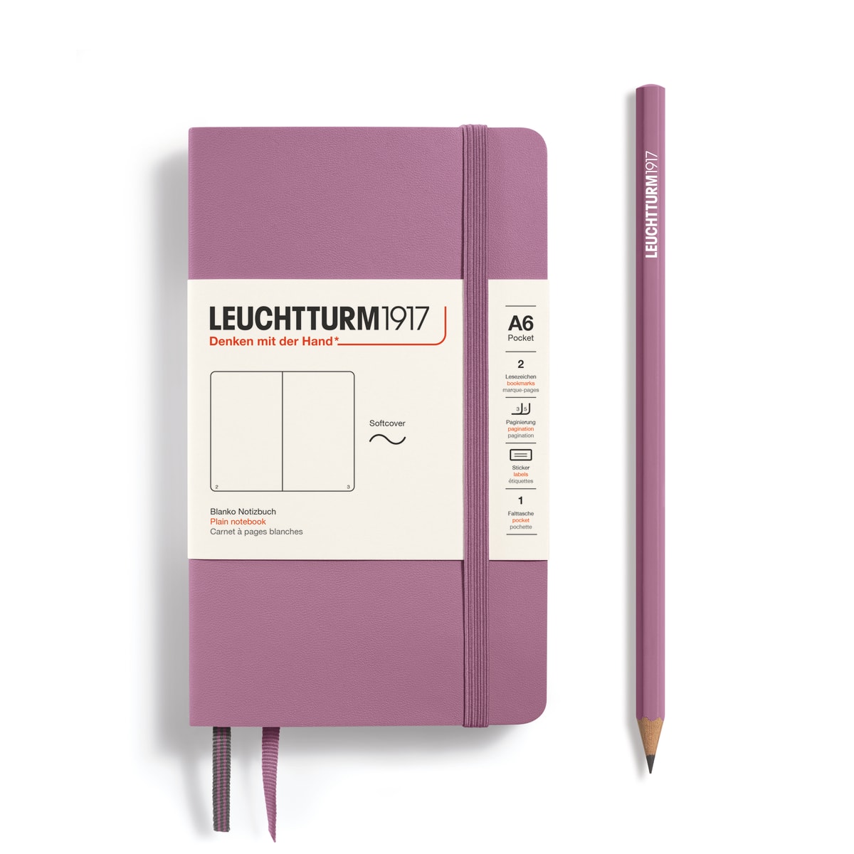 Libreta Pocket leuchtturm1917 T.Blanda A6 Croquis Dusty Rose1