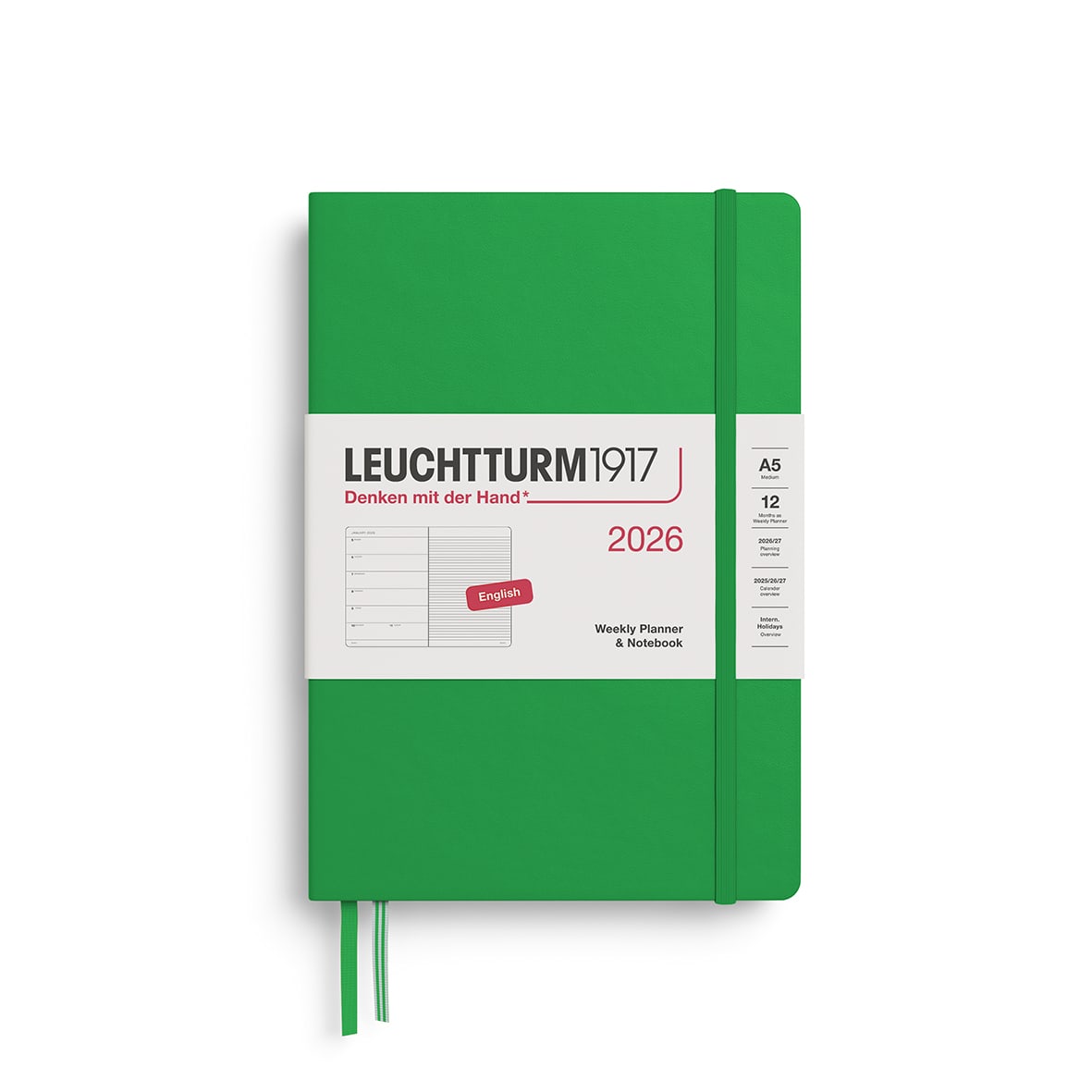 Agenda leuchtturm1917 2026 Semanal & Libreta Mediana A51