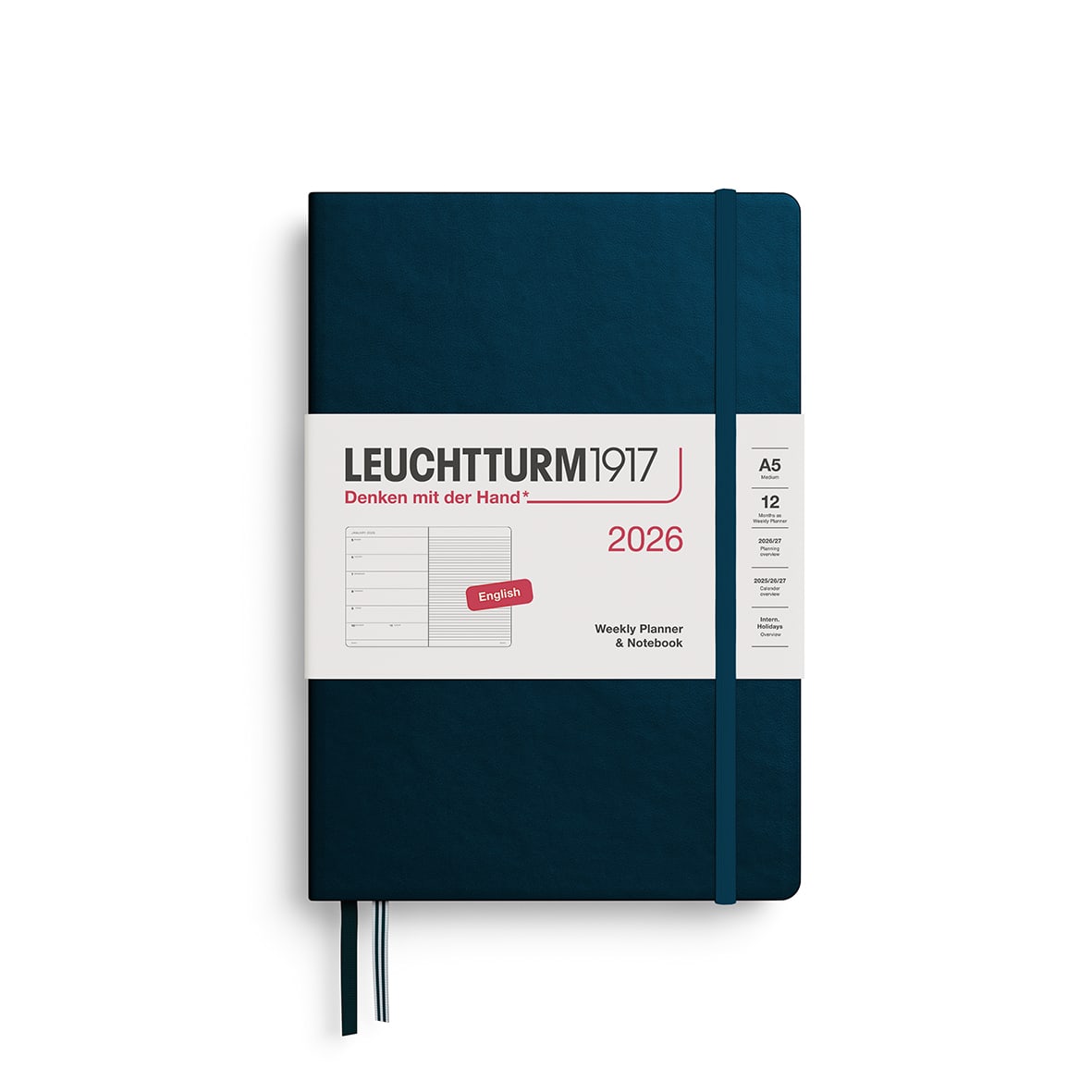 Agenda 2026 leuchtturm1917 Semanal & Libreta Mediana A51