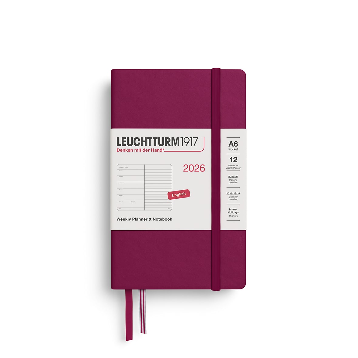 Agenda leuchtturm1917 2026 Semanal &Libreta Pocket A61