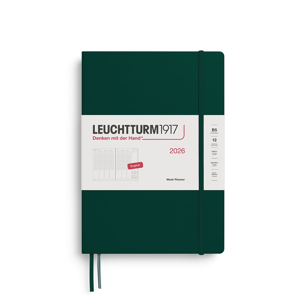 Agenda 2026 leuchtturm1917 Semanal & Libreta B5 Composición1