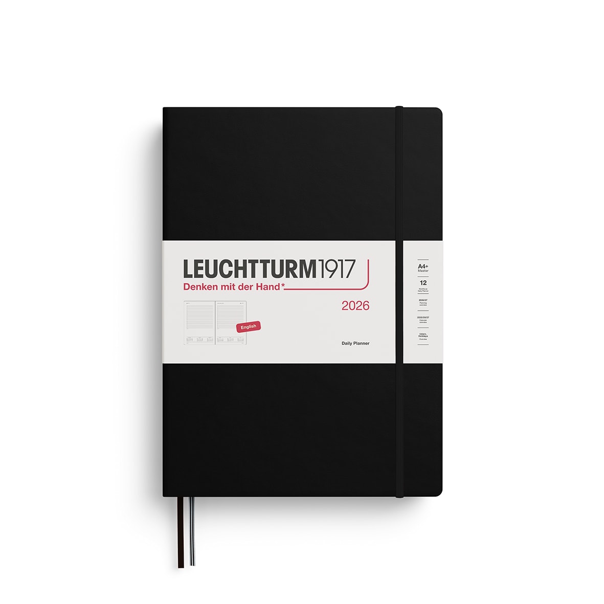 Agenda 2026 leuchtturm1917 Diaria Máster A4+, Black1