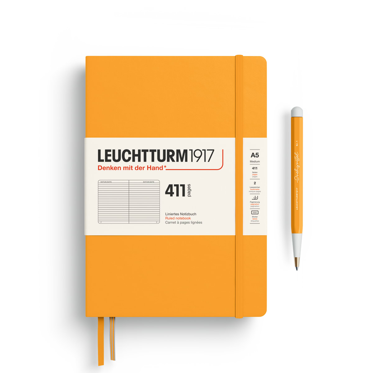 Libreta Mediana leuchtturm1917 A5 Tapa Dura Rising Sun 0