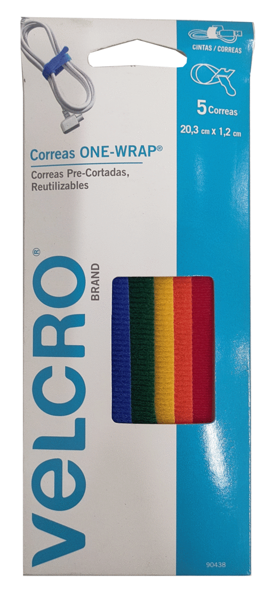 Correas Precortadas Velcro 5 Correas 20.3 Cms X 1.2 Cms1