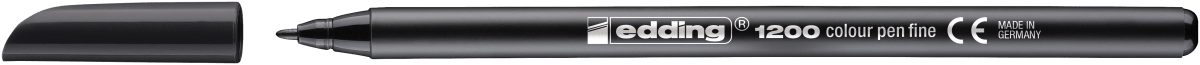 Marcador fibra Edding E-1200 Negro1