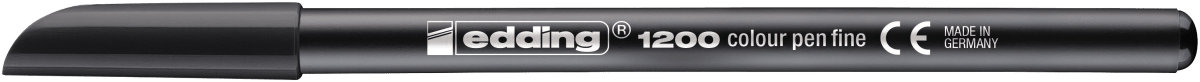 Marcador fibra Edding E-1200 Negro2