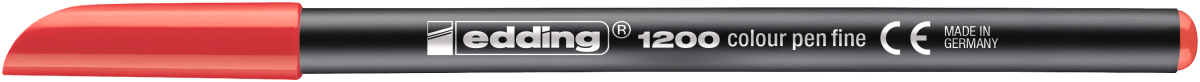 Marcador fibra Edding E-1200 Rojo1