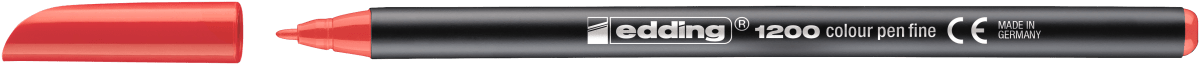Marcador fibra Edding E-1200 Rojo2