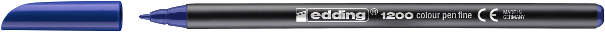 Marcador fibra Edding E-1200 Azul2