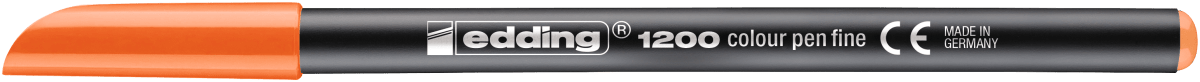Marcador fibra Edding E-1200 Naranjo