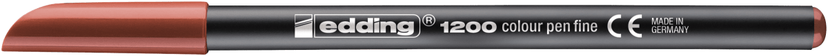 Marcador fibra Edding E-1200 Café1