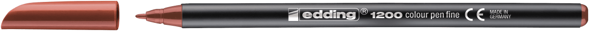 Marcador fibra Edding E-1200 Café